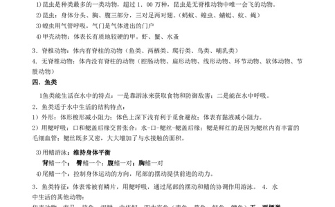 八年级上知识点总结_《初中全科目知识点汇总》_初中生物知识点汇总