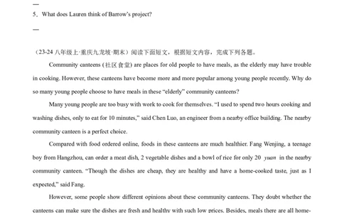Unit2I&rsquo;llhelptocleanupthecityparks单元话题任务型阅读练习（学生版）_最新人教版英语八年级下册_旧版（有参考价值）_版本二_八年级英语下册（人教版）_单元重难点易错题精练-U216