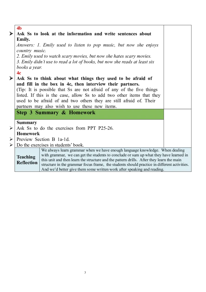 Unit4SectionA（GF-4c）教案_最新人教版英语九年级全册_新更新初中英语9全_05教案（多套）_分课时教案全英_Unit4