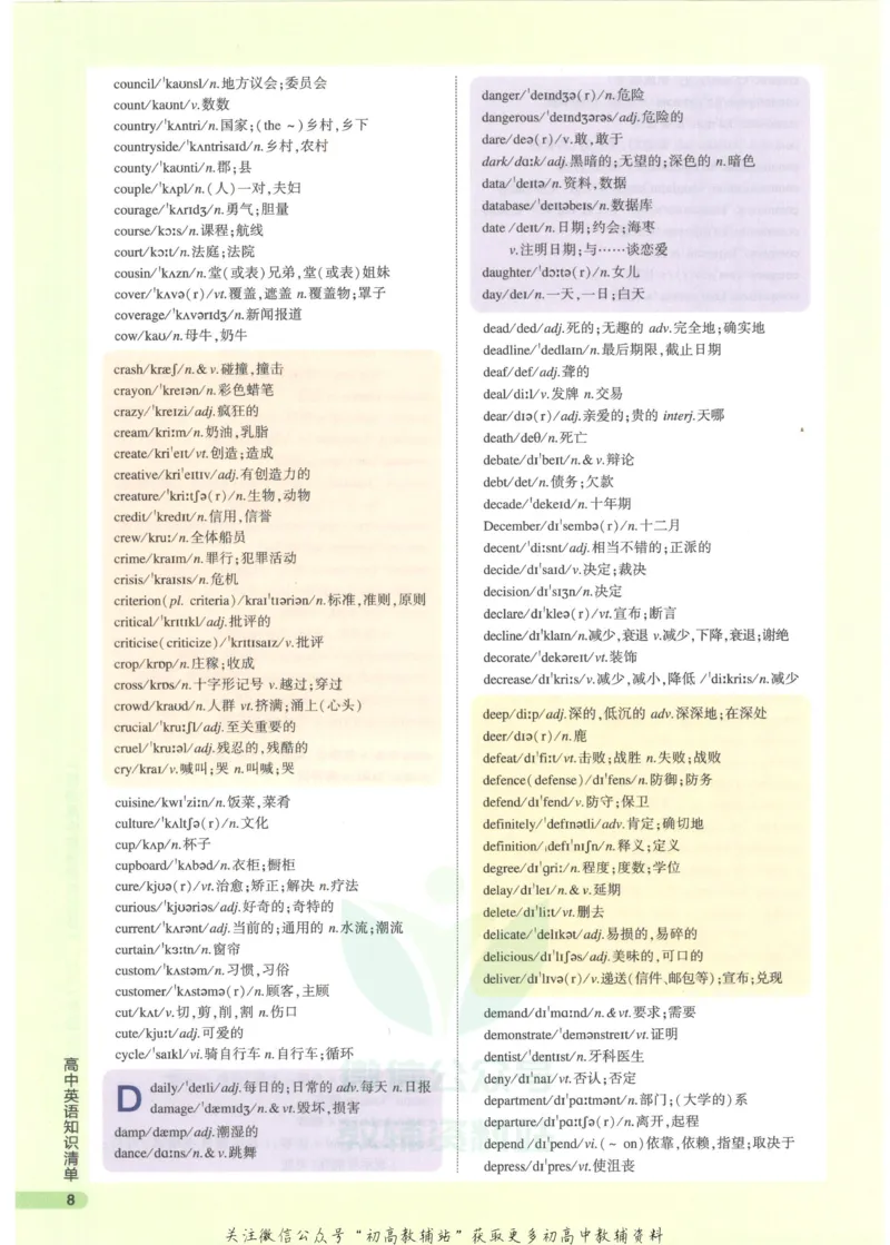 2023版《高中知识清单》英语通用版知识图谱_高中三年全科资料_高中三年全科资料_英语