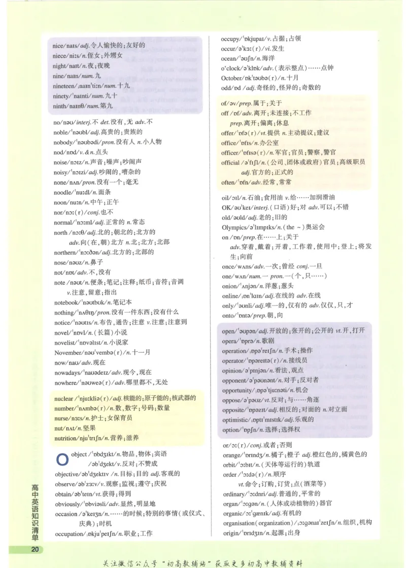 2023版《高中知识清单》英语通用版知识图谱_高中三年全科资料_高中三年全科资料_英语