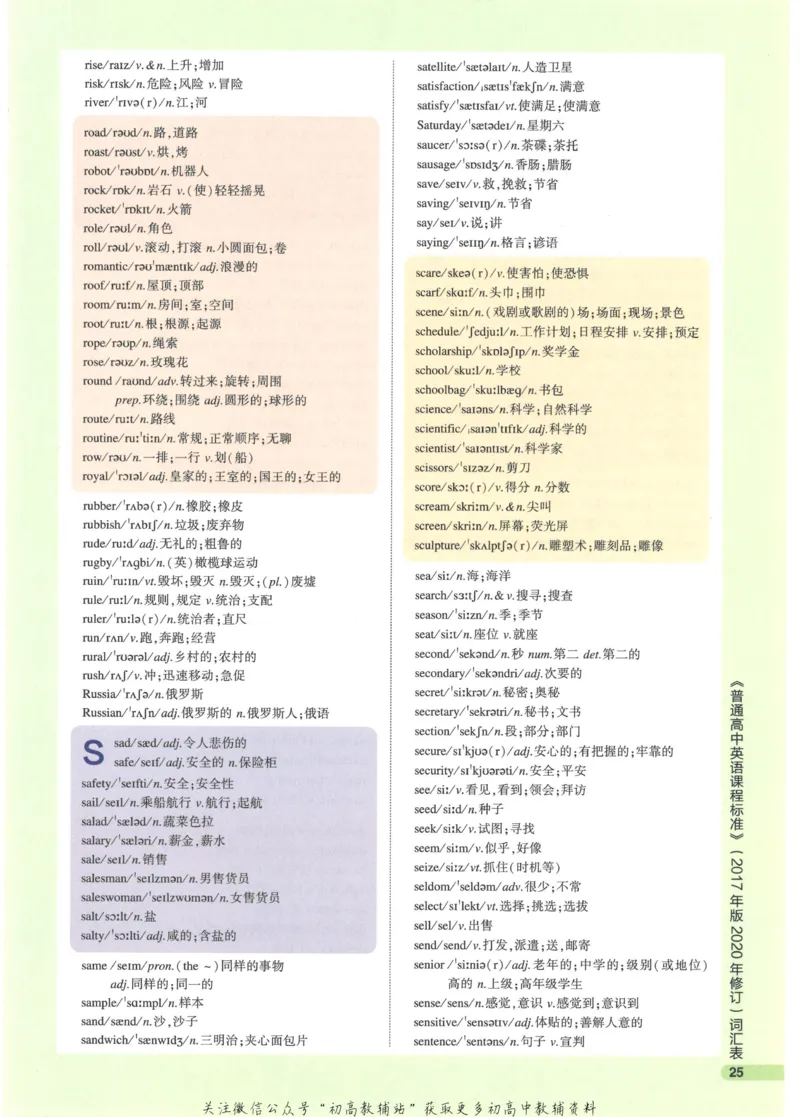 2023版《高中知识清单》英语通用版知识图谱_高中三年全科资料_高中三年全科资料_英语