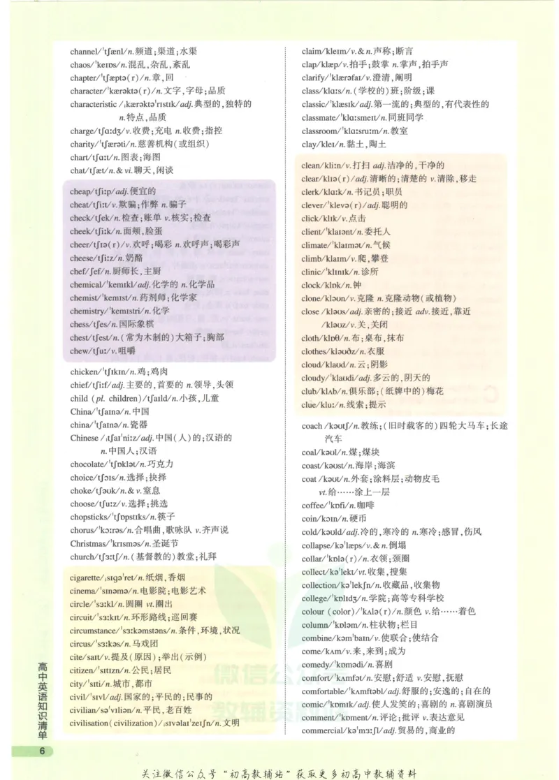 2023版《高中知识清单》英语通用版知识图谱_高中三年全科资料_高中三年全科资料_英语