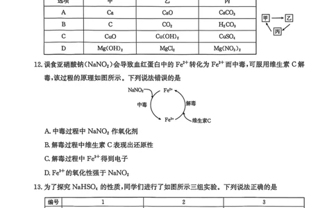 河北省邢台市2025-2026学年高一上学期10月第一次月考化学试题_2025年11月高一试卷_251103河北省邢台市2025-2026学年高一上学期10月第一次月考