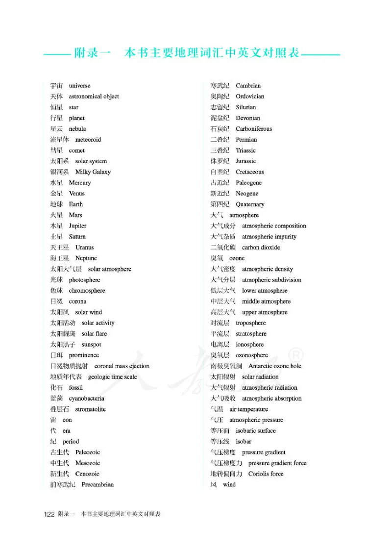 人教版地理必修1_电子课本_最新版高中全科高清电子课本_9高中地理课本_2019新人教版