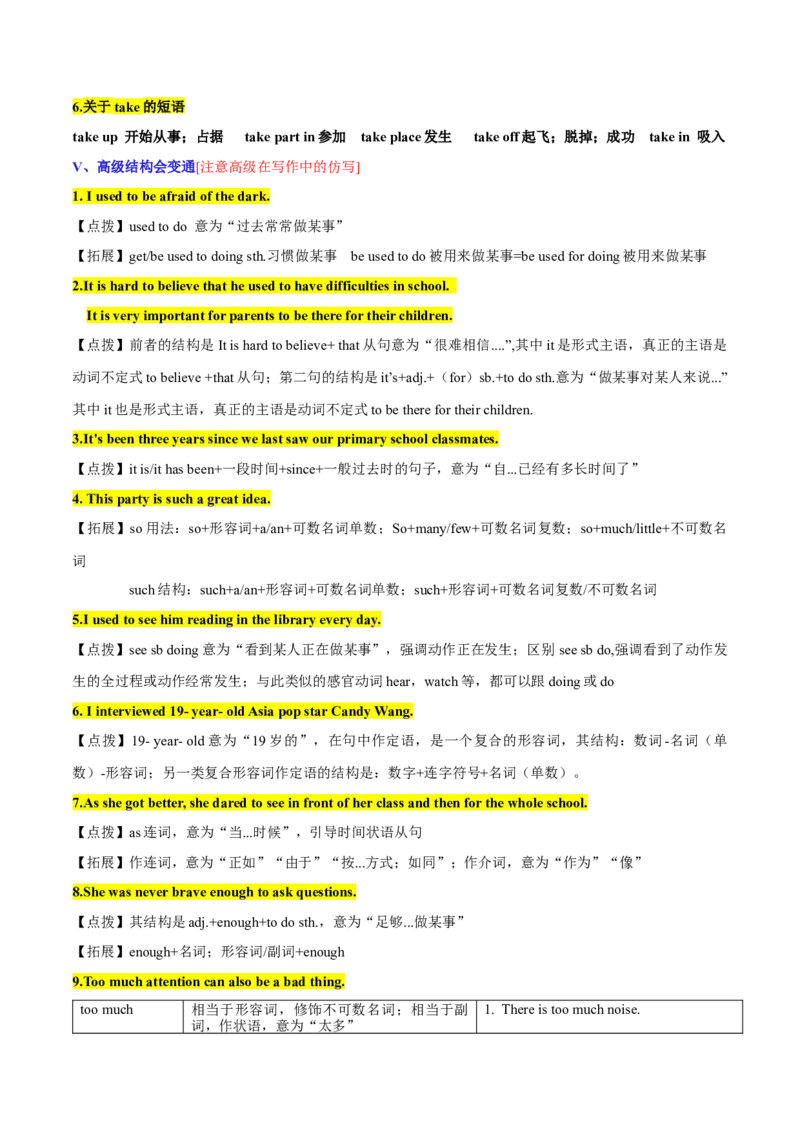 Unit4Iusedtobeafraidofthedark.-九年级英语全一册同步必备知识清单（人教版）_最新人教版英语九年级全册_新更新初中英语9全_10知识点_单元知识清单