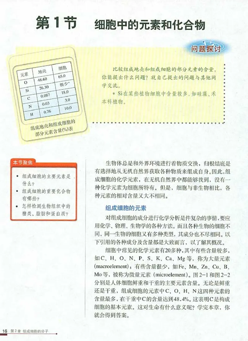 人教版高中生物必修1分子与细胞_电子课本_最新版高中全科高清电子课本_6高中生物课本_人教版