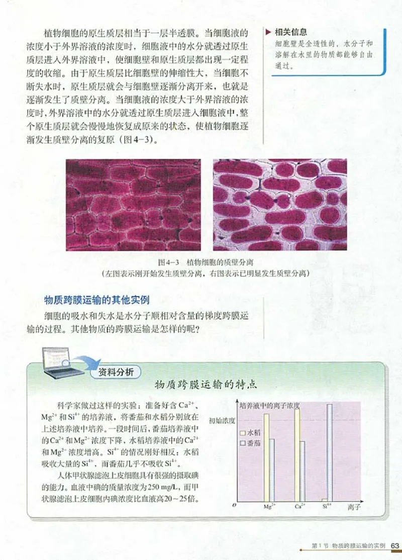 人教版高中生物必修1分子与细胞_电子课本_最新版高中全科高清电子课本_6高中生物课本_人教版