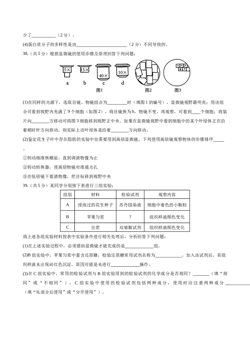 江苏省盐城市五校联考2025-2026学年高一上学期10月第一次联考试题生物Word版含答案_2025年10月高一试卷_251026江苏省盐城市五校联考2025-2026学年高一上学期10月第一次联考试题（全）