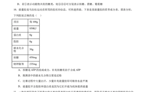 江西省吉安市五校联盟2025-2026学年高一上学期第一次大联考试题生物Word版含答案_2025年11月高一试卷_251111江西省吉安市五校联盟2025-2026学年高一上学期第一次大联考试题（全）