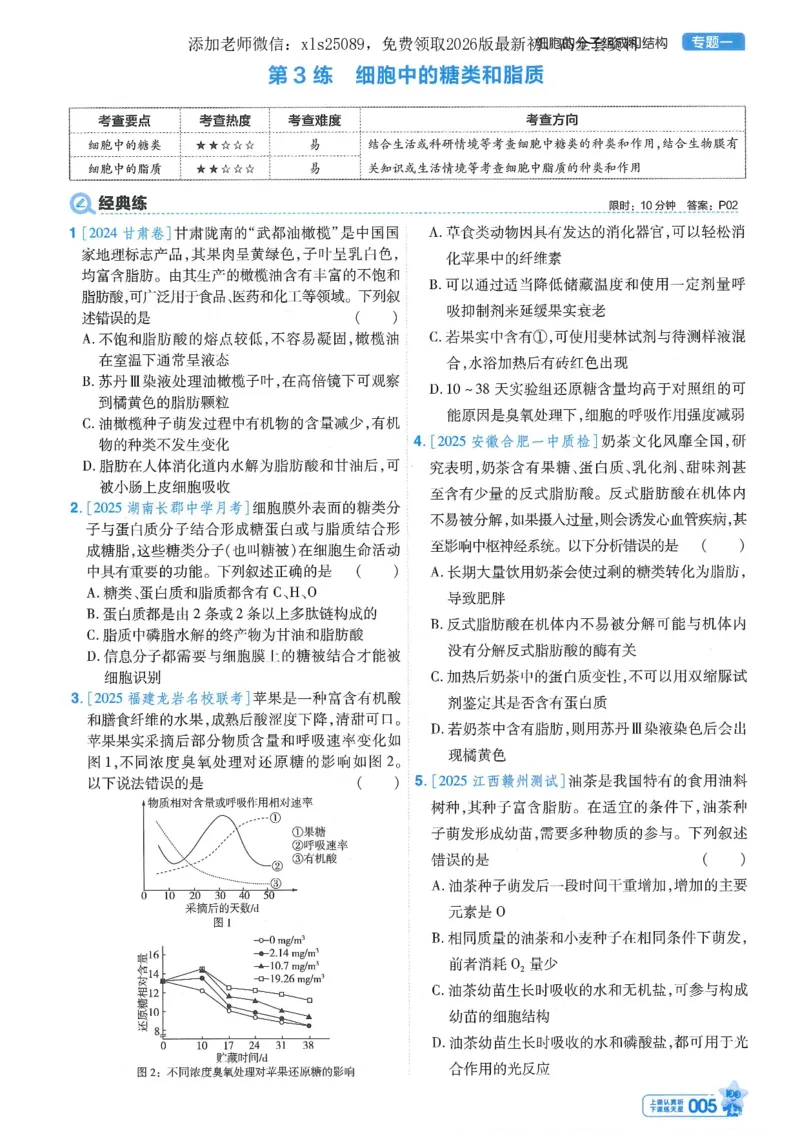 1小题狂练册新高考&middot;生物_高中三年全科资料_高中_高中1_2026版天星教育《金考卷-小题狂练》新高考九科全套首发_2026版金考卷小题狂练生物（新高考单选）