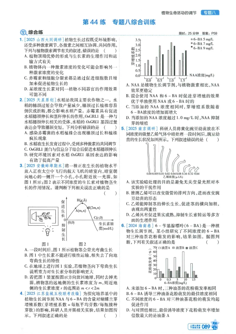 1小题狂练册新高考&middot;生物_高中三年全科资料_高中_高中1_2026版天星教育《金考卷-小题狂练》新高考九科全套首发_2026版金考卷小题狂练生物（新高考单选）