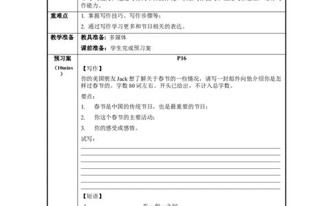 Unit2第6课时SectionB（3a-SelfCheck）（导学案）-九年级英语全一册同步备课系列（人教版）_最新人教版英语九年级全册_新更新初中英语9全_02课件+教案+学案_（3）导学案