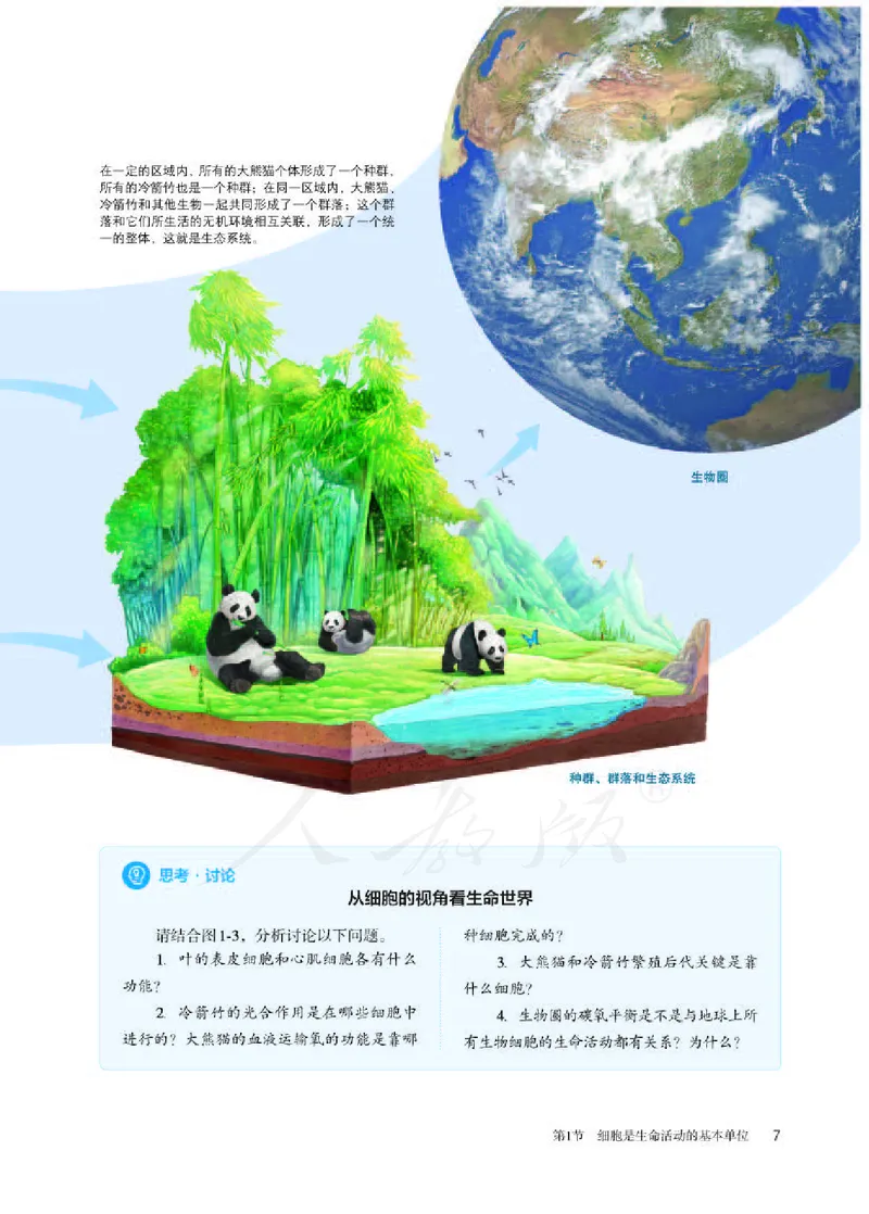 人教版生物必修1_电子课本_最新版高中全科高清电子课本_6高中生物课本_2019新人教版