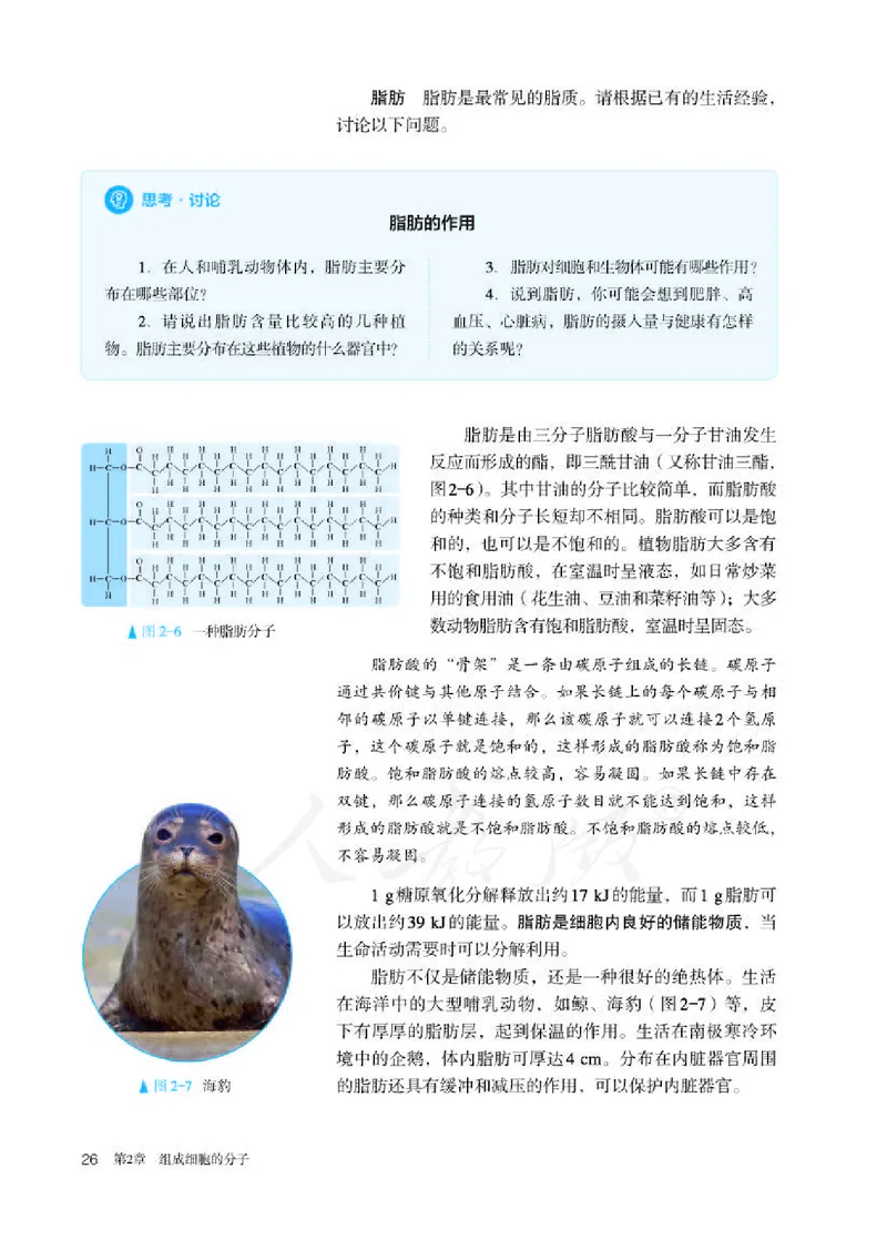 人教版生物必修1_电子课本_最新版高中全科高清电子课本_6高中生物课本_2019新人教版