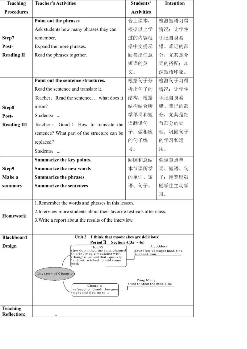 Unit2SectionA(3a-3c)_最新人教版英语九年级全册_新更新初中英语9全_新修订版英语9全一册教案课件-新修订版，第二单元有改动_核心素养教案