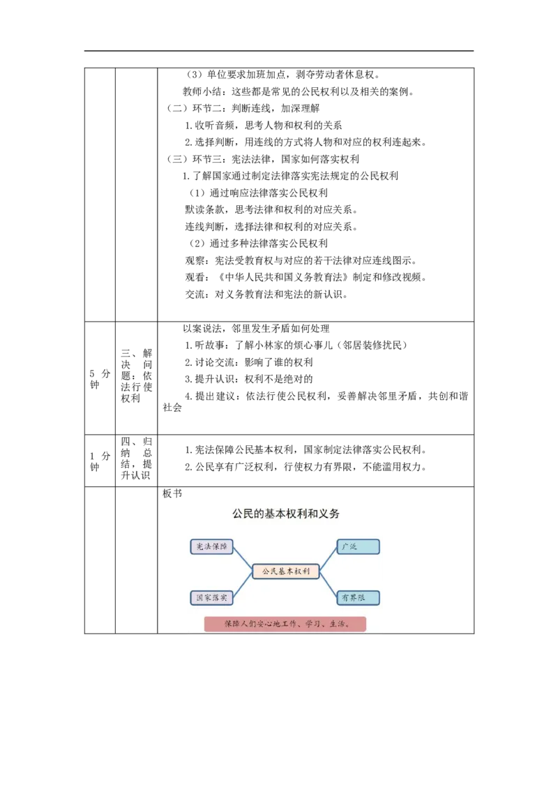 1022六年级道德与法治(统编版)公民的基本权利和义务(第一课时)-1教学设计_A493小学道法_人教版小学道德与法治教学资源包_小学道法单独教案方便下载（1-6上下册）（2024秋旧版）