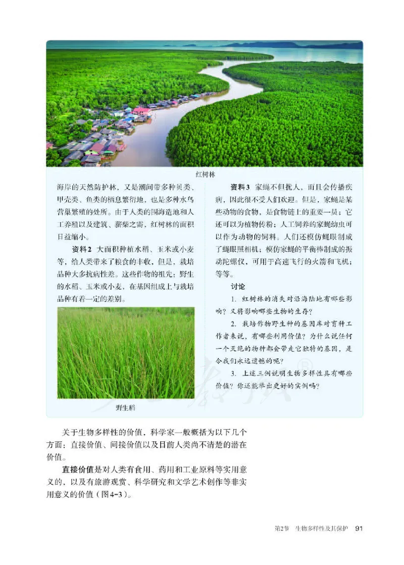 人教版生物选修2_电子课本_最新版高中全科高清电子课本_6高中生物课本_2019新人教版