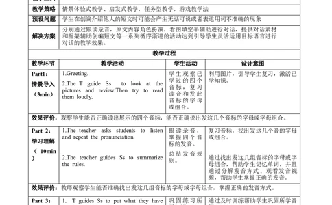 Unit1（第2课时SectionApronunciation-2e）（教学设计）_最新人教版英语七年级上册_英语7上最新改版_01.英语7上-教案+PPT课件+分层作业+导学案第1套
