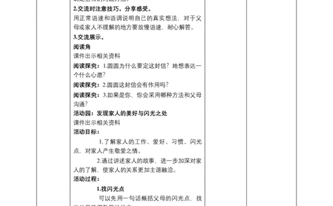 1读懂彼此的心（第二课时）教案-五年级下册道德与法治_A493小学道法_26新五年级道法下册（统编版）_教学教案_教案三（配套课件三）