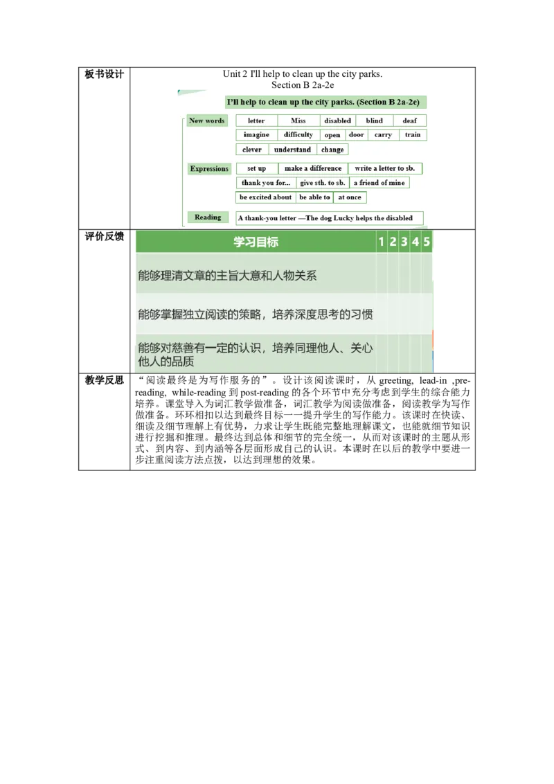 Unit2第5课时SectionB(2a-2e)(教学设计)-（人教版）_最新人教版英语八年级下册_旧版（有参考价值）_版本二_八年级英语下册（人教版）_教学设计