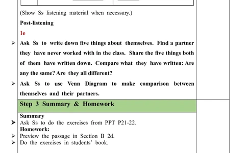 Unit4SectionB（1a-1e）教案_最新人教版英语九年级全册_新更新初中英语9全_05教案（多套）_分课时教案全英_Unit4