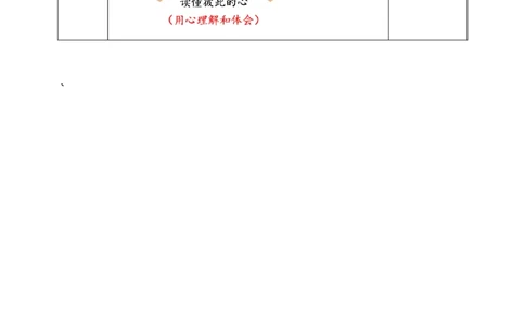 1读懂彼此的心第一课时教案_A493小学道法_26新五年级道法下册（统编版）_教学教案_教案四