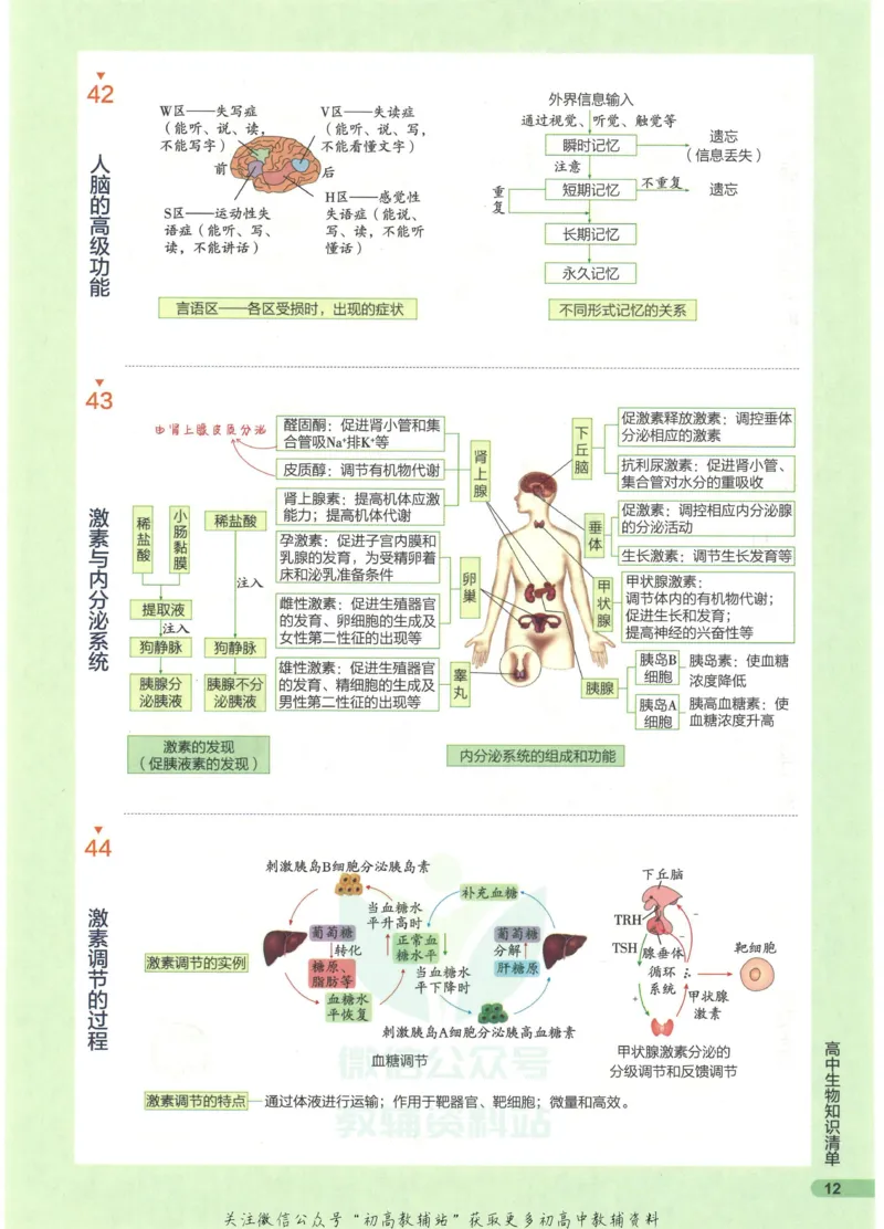 2023版《高中知识清单》生物全国版知识图谱_高中三年全科资料_高中三年全科资料_生物