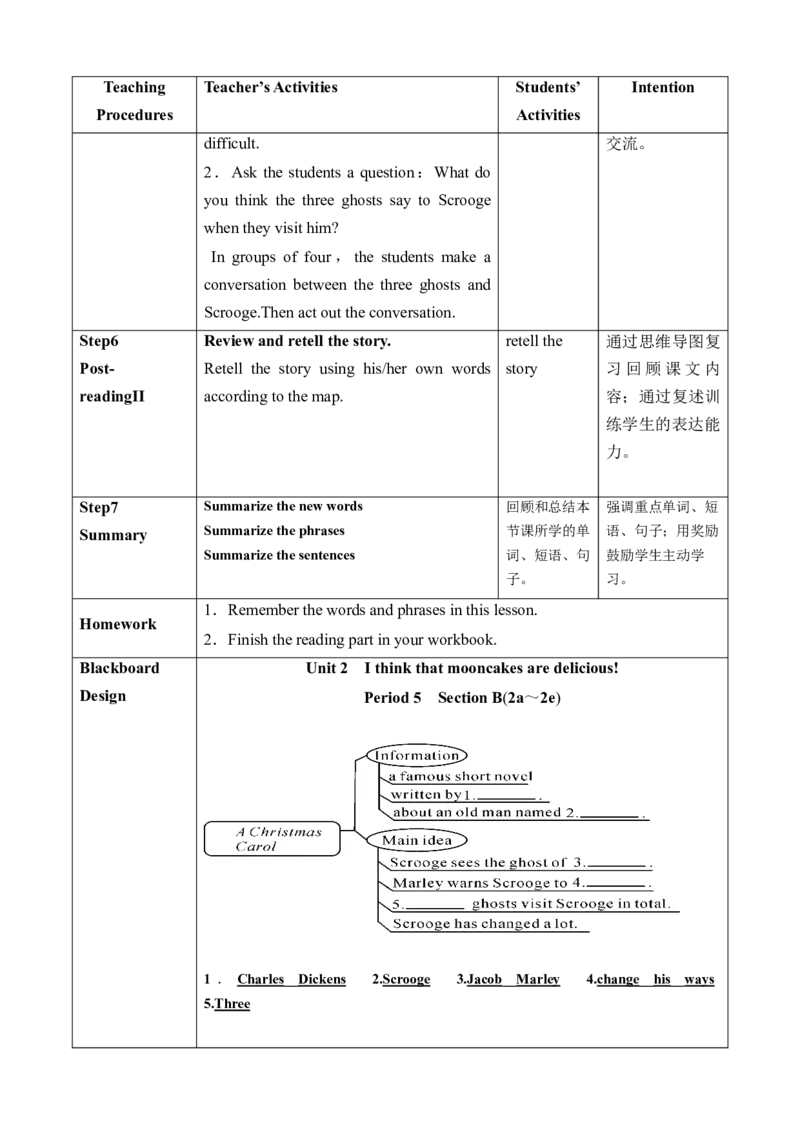 Unit2SectionB(2a～2e)_最新人教版英语九年级全册_旧版可参考_04.大单元整体教学课时设计+课件_核心素养教案