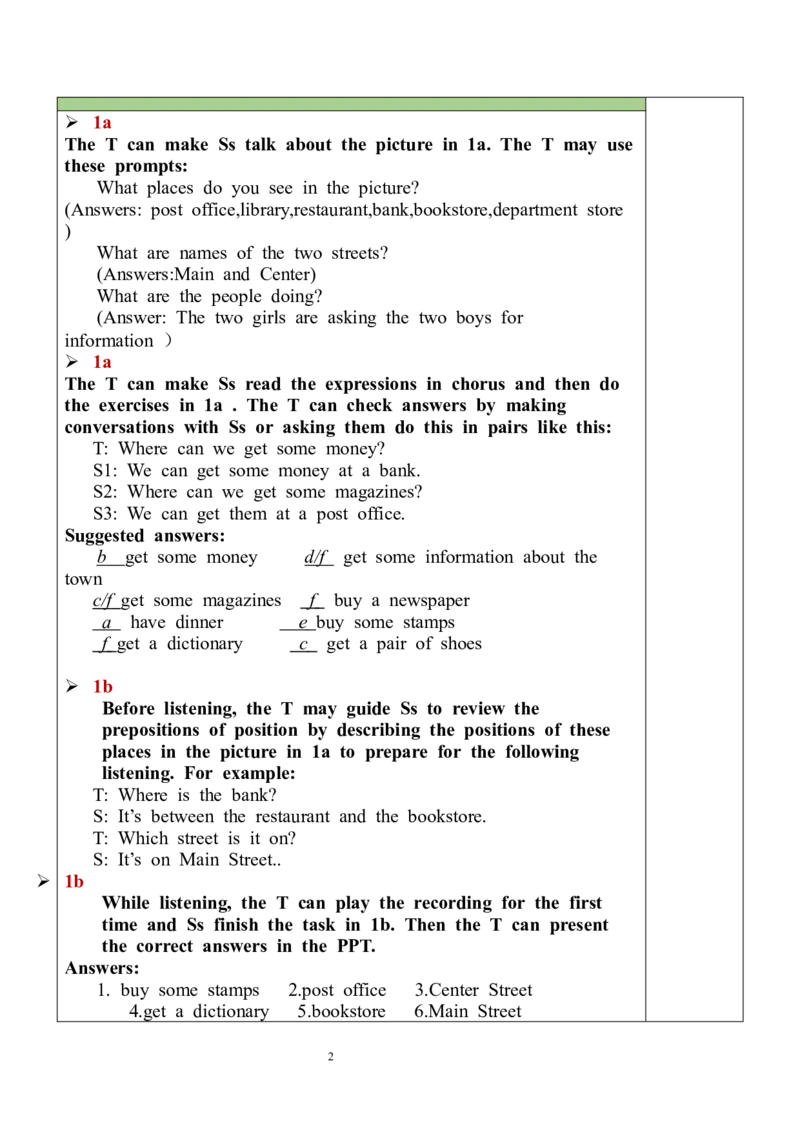 Unit3SectionA（1a-1c）教案_最新人教版英语九年级全册_新更新初中英语9全_05教案（多套）_分课时教案全英_Unit3