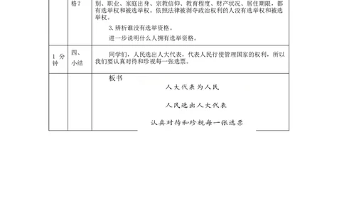1116六年级道德与法治(统编版)人大代表为人民(第一课时)-1教学设计_A493小学道法_人教版小学道德与法治教学资源包_小学道法单独教案方便下载（1-6上下册）（2024秋旧版）
