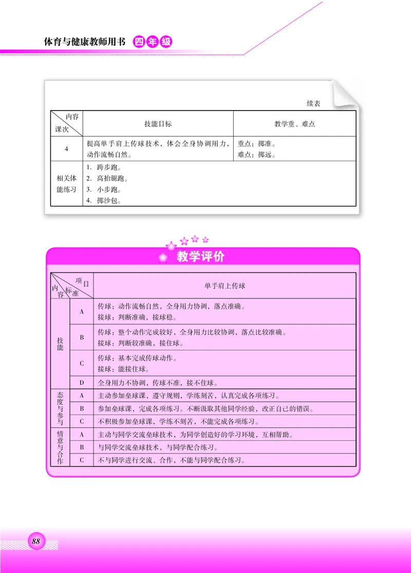 体育与健康四年级全一册_电子课本_小学电子课本_08体育_北京版