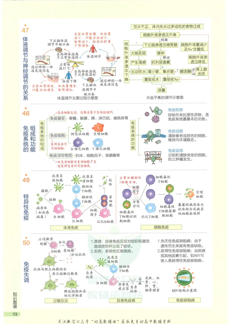 2023版《高中知识清单》生物新教材版知识图谱_高中三年全科资料_高中三年全科资料_生物