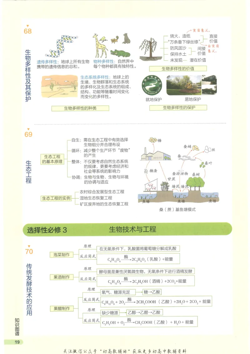 2023版《高中知识清单》生物新教材版知识图谱_高中三年全科资料_高中三年全科资料_生物