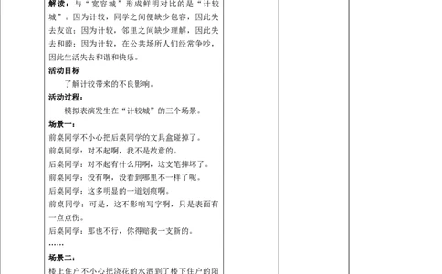 2.学会宽容（第二课时）教案-六年级下册道德与法治_A493小学道法_26新六年级道法下册（统编版）_教学教案_教案四（配套课件四）