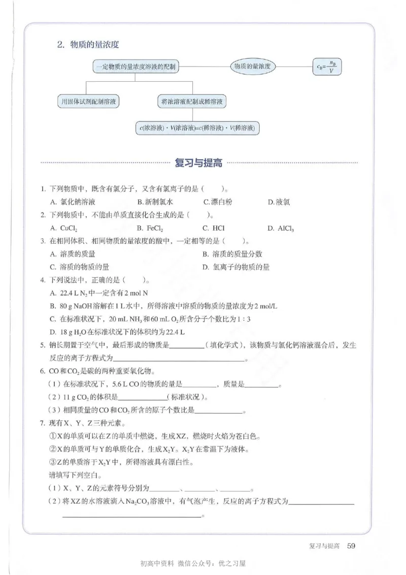 1新人教版高中化学必修一电子课本_高中三年全科资料_高中各科课本电子教材_05高中化学课本_人教版-化学课本_1新人教版高中化学必修一
