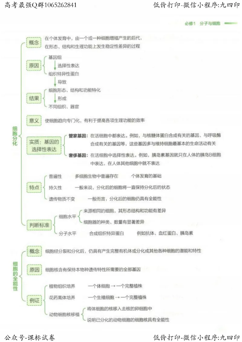 2023新高考生物核心考点基础知识妙招（336页）_高中三年全科资料_高中_高中知识点整理_生物
