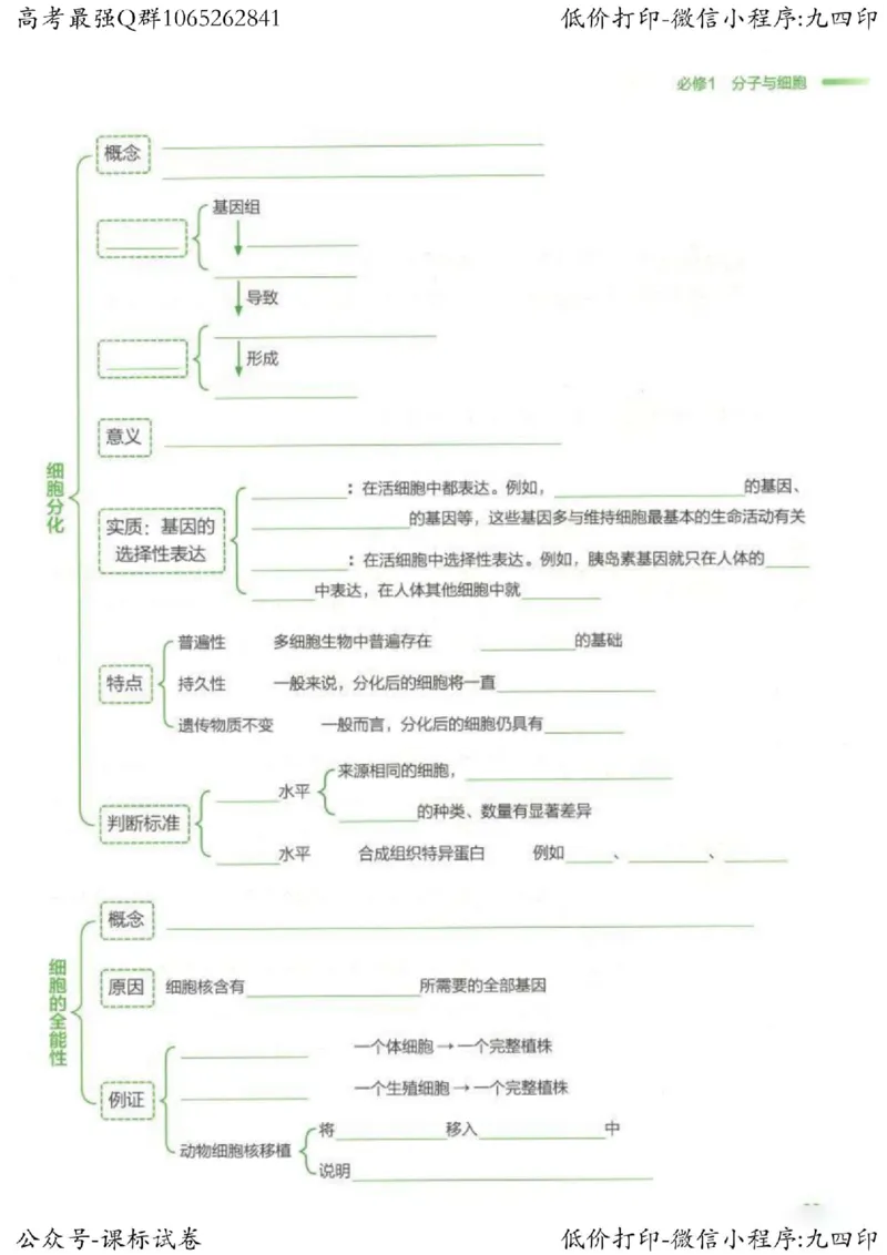 2023新高考生物核心考点基础知识妙招（336页）_高中三年全科资料_高中_高中知识点整理_生物