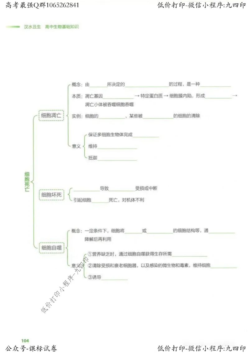 2023新高考生物核心考点基础知识妙招（336页）_高中三年全科资料_高中_高中知识点整理_生物