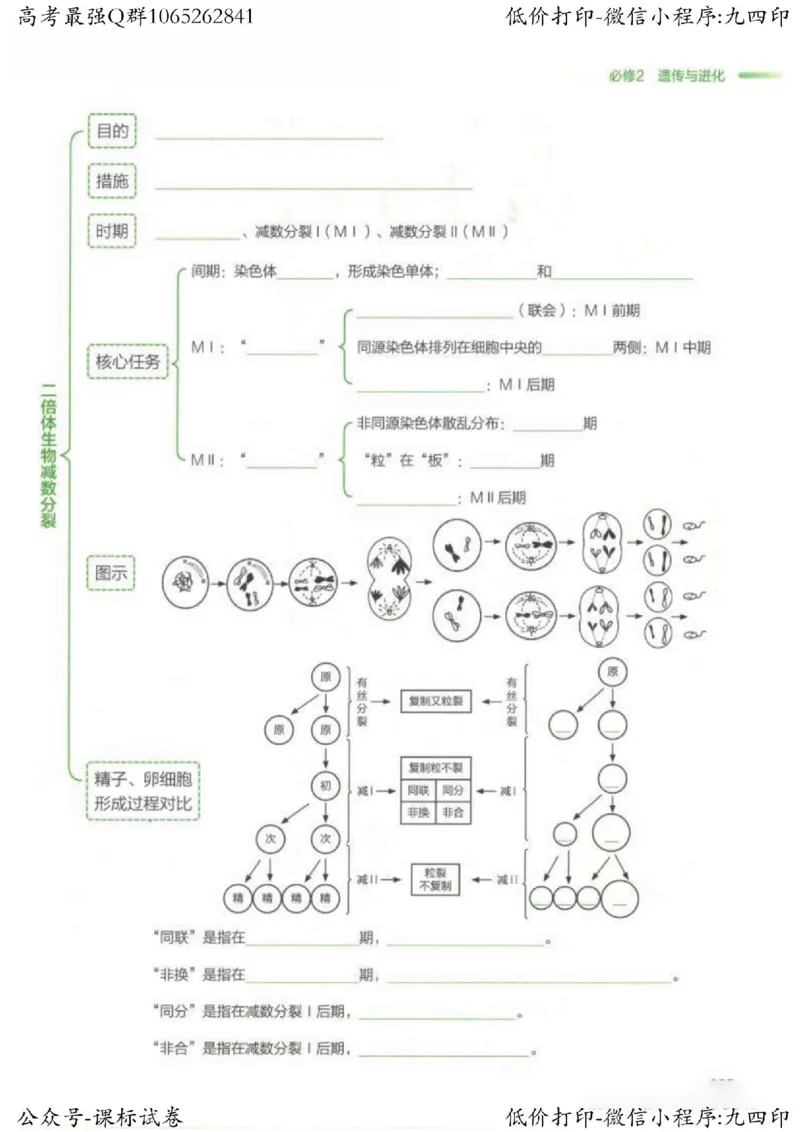 2023新高考生物核心考点基础知识妙招（336页）_高中三年全科资料_高中_高中知识点整理_生物