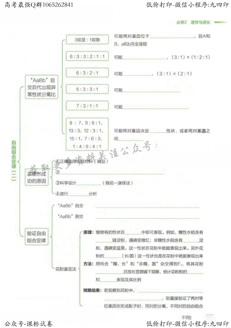 2023新高考生物核心考点基础知识妙招（336页）_高中三年全科资料_高中_高中知识点整理_生物