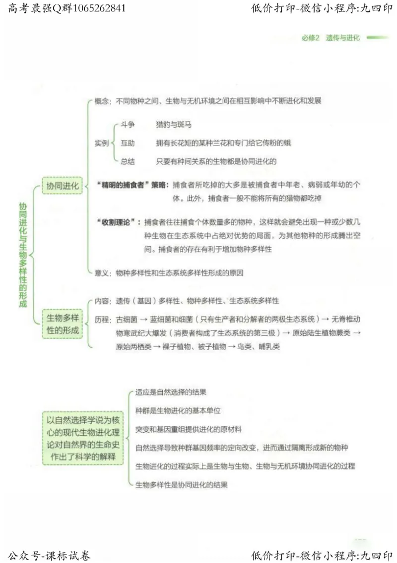 2023新高考生物核心考点基础知识妙招（336页）_高中三年全科资料_高中_高中知识点整理_生物
