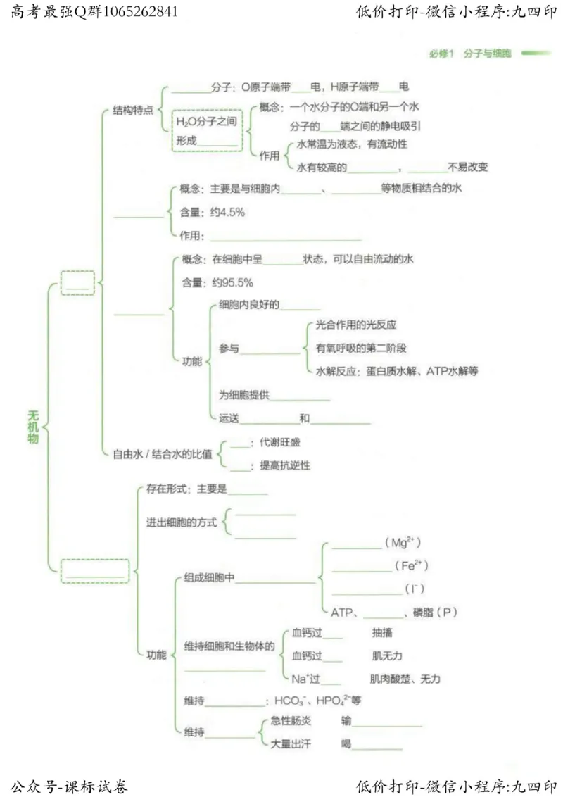 2023新高考生物核心考点基础知识妙招（336页）_高中三年全科资料_高中_高中知识点整理_生物