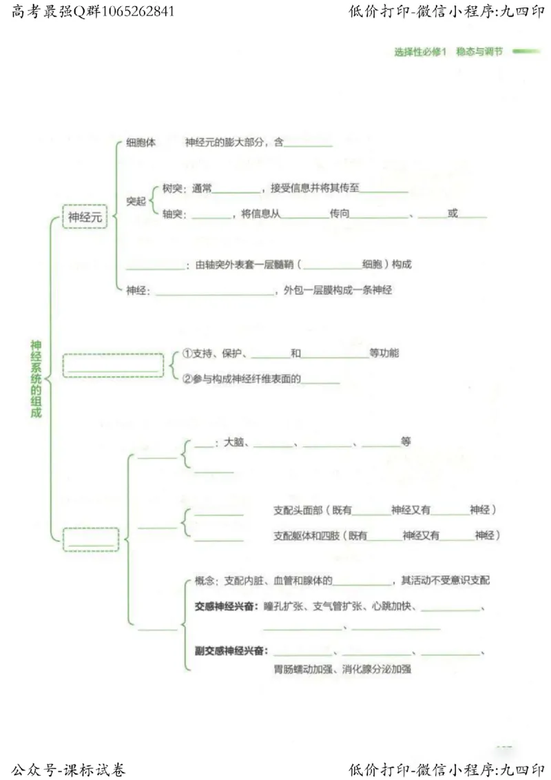 2023新高考生物核心考点基础知识妙招（336页）_高中三年全科资料_高中_高中知识点整理_生物