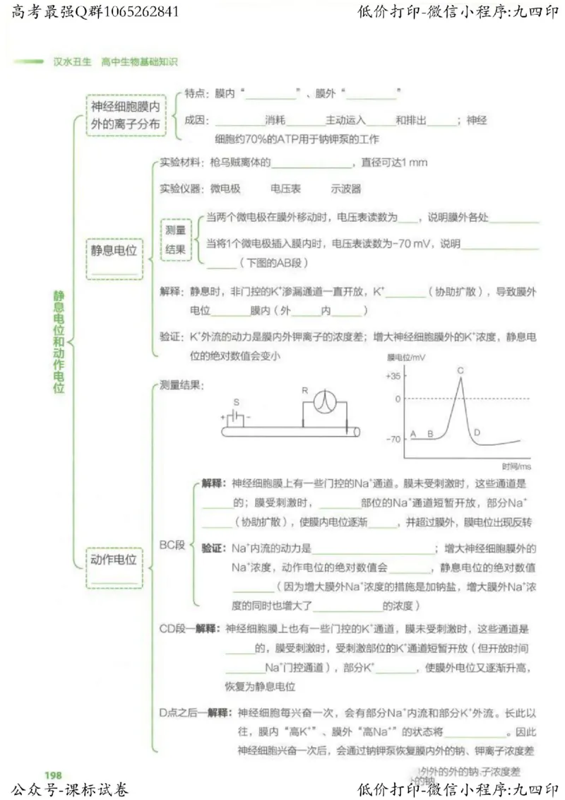 2023新高考生物核心考点基础知识妙招（336页）_高中三年全科资料_高中_高中知识点整理_生物