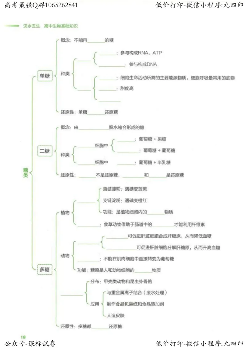 2023新高考生物核心考点基础知识妙招（336页）_高中三年全科资料_高中_高中知识点整理_生物