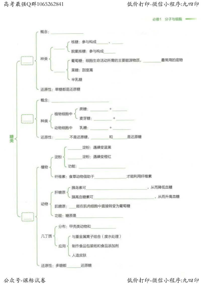 2023新高考生物核心考点基础知识妙招（336页）_高中三年全科资料_高中_高中知识点整理_生物