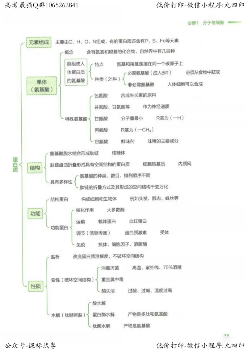 2023新高考生物核心考点基础知识妙招（336页）_高中三年全科资料_高中_高中知识点整理_生物