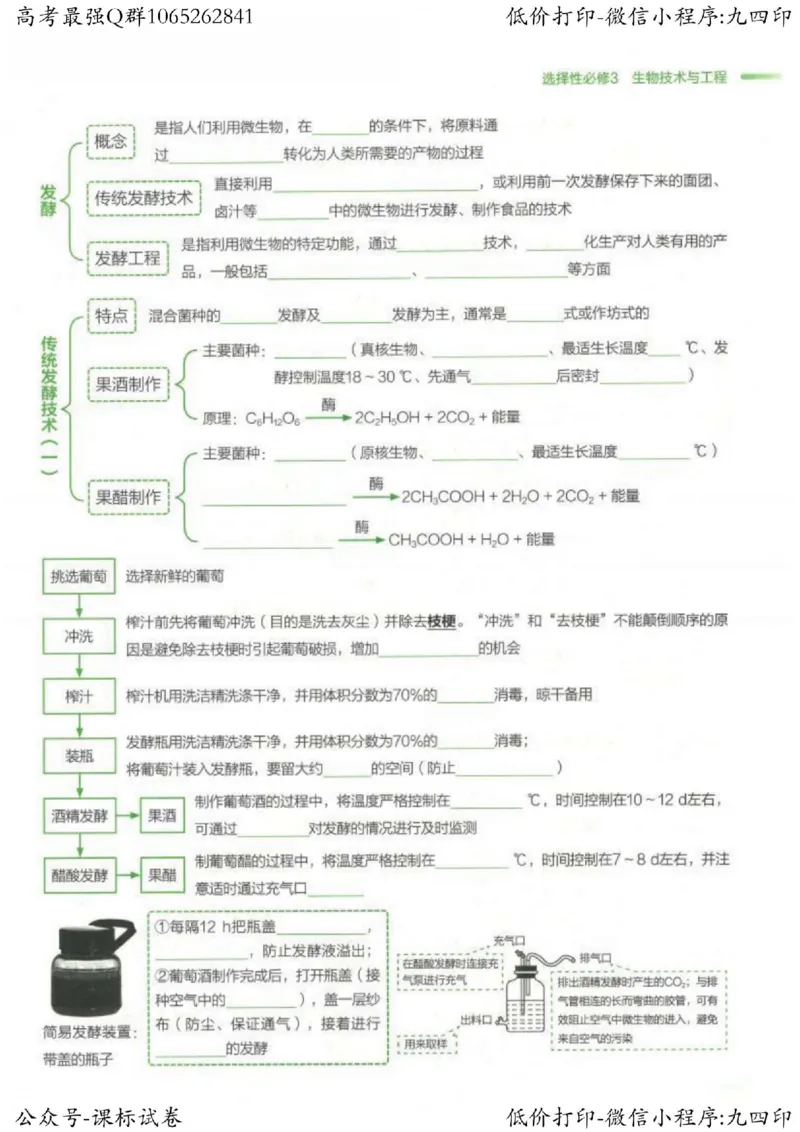 2023新高考生物核心考点基础知识妙招（336页）_高中三年全科资料_高中_高中知识点整理_生物