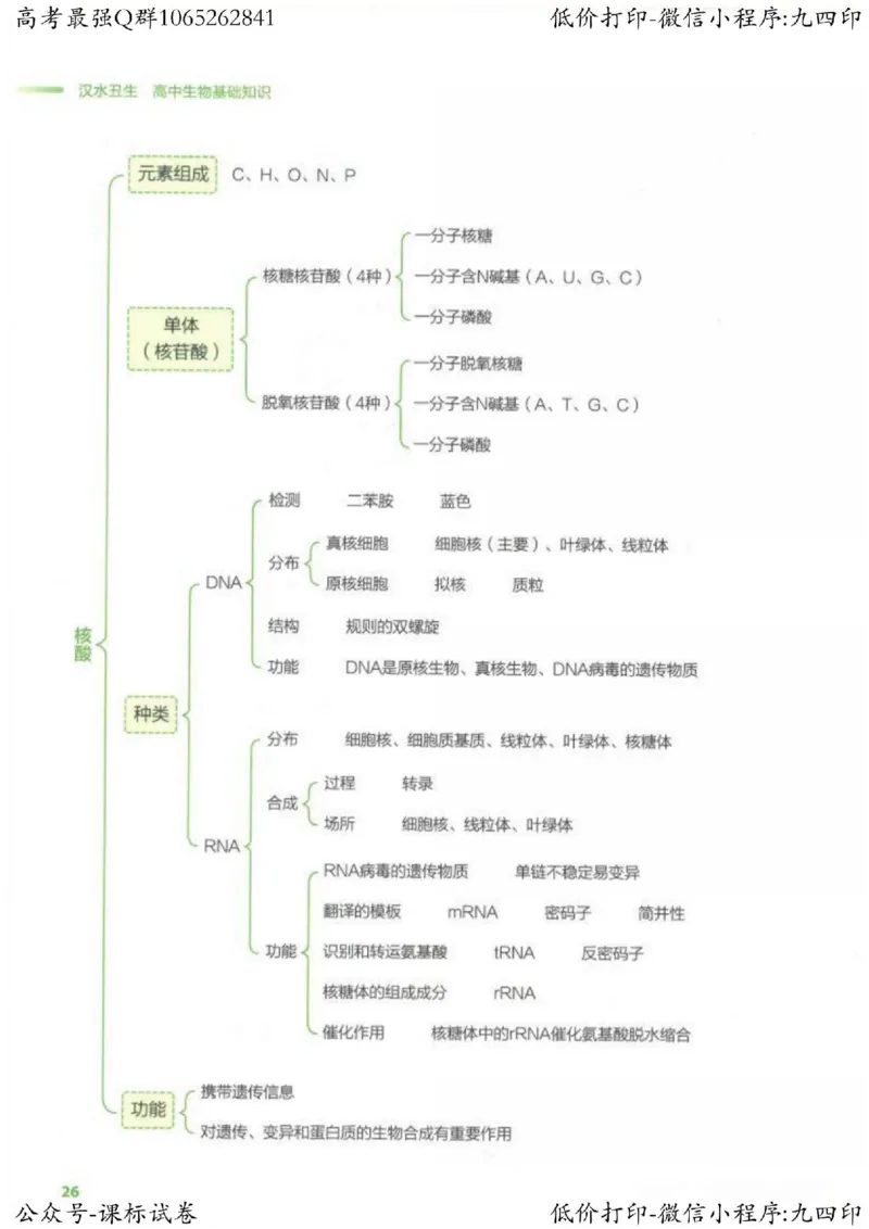2023新高考生物核心考点基础知识妙招（336页）_高中三年全科资料_高中_高中知识点整理_生物